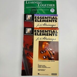 Cello Book Lot Essential Elements for Strings 1 & 2 Learning Together